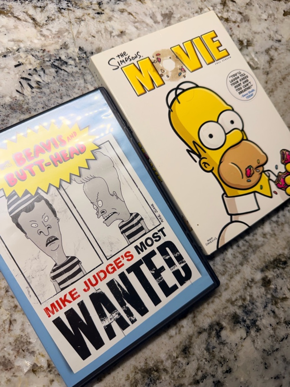 The Simpsons Movie & Beavis and Butt-Head WANTED Combo - Yellow, Blue, White